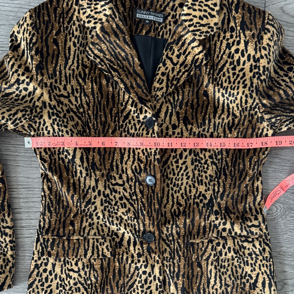 🌼VINTAGE🌼 Soft Leopard Print Trench Coat - Picture 4 of 7
